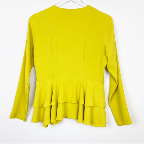 ASOS DESIGN Neon Tux Top With Button Detail - Picture 4 of 8